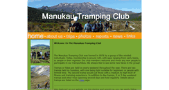Desktop Screenshot of manukautrampingclub.co.nz